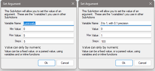 Set argument with slider · Streamer.bot Ideas and Suggestions