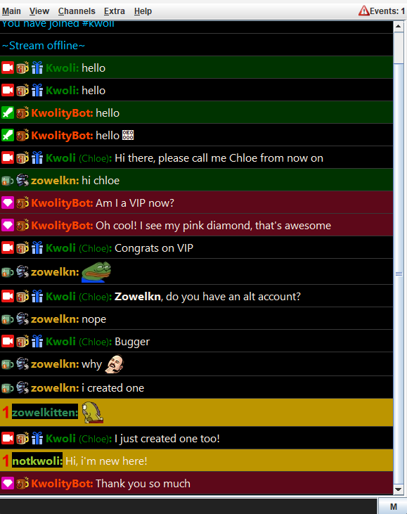 In built SB CHAT: Custom auto HIGHLIGHT options · Streamer.bot Ideas ...